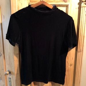 Kathy Ireland Black Velvet Top